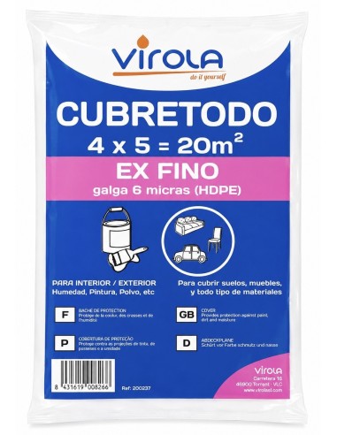 CUBRETODO FINO 4X5 (Virola)