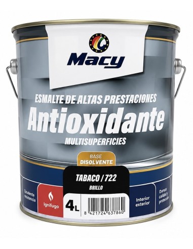 ESMALTE ANTIOXIDANTE BRILLO TABACO 722  4lt ALTAS PRESTACIONES (Macy)