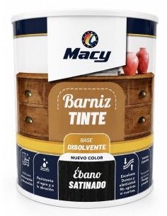 BARNIZ TINTE SATINADO ÉBANO 750ml (Macy)
