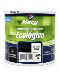 ESMALTE ECOLÓGICO BRILLO NEGRO 250ml (Macy)