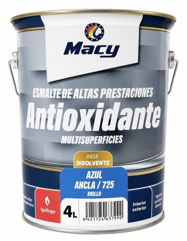 ESMALTE ANTIOXIDANTE BRILLO AZUL ANCLA 725  4lt ALTAS PRESTACIONES (Macy)
