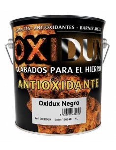 ESMALTE ANTIOXIDANTE BRILLO NEGRO OXIDUX 4lt (Nupinsur)