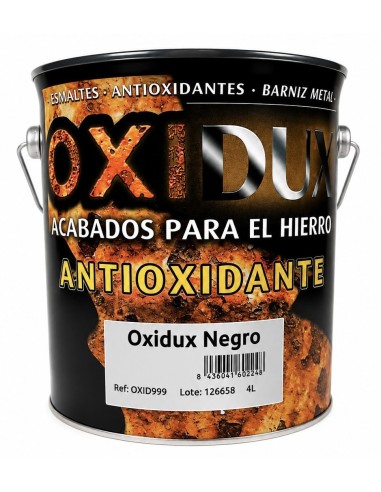 ESMALTE ANTIOXIDANTE BRILLO NEGRO OXIDUX 4lt (Nupinsur)