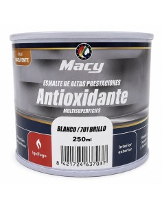 ESMALTE ANTIOXIDANTE BRILLO BLANCO 701   250ml ALTAS PRESTACIONES (Macy)