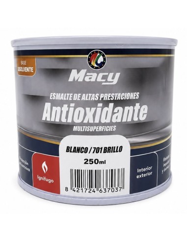 ESMALTE ANTIOXIDANTE BRILLO BLANCO 701   250ml ALTAS PRESTACIONES (Macy)