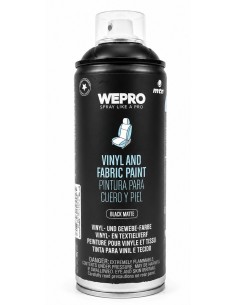 SPRAY VINILO PARA CUERO Y PIEL NEGRO MATE 400ml (Montana)