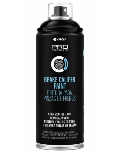 SPRAY PINZAS DE FRENO NEGRO BRILLO 400ml (Montana)