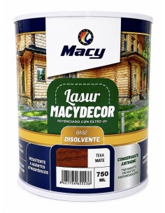 MACYDECOR LASUR AL DISOLVENTE MATE TEKA 750 ml (Macy)