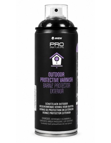 SPRAY BARNIZ PROTECTOR EXTERIOR SATINADO AL AGUA 400ml