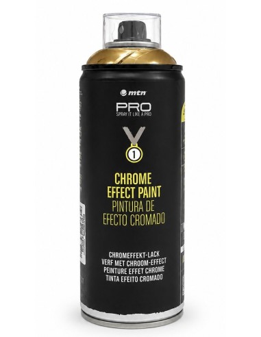 SPRAY EFECTO CROMADO ORO 400ml (Montana)