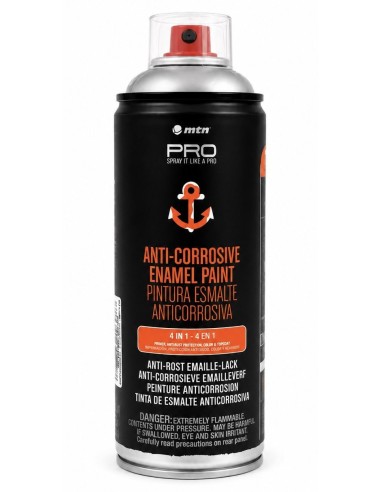 SPRAY ESMALTE ANTICORROSIVO ALUMINIO RAL 9006 400ml (Montana)
