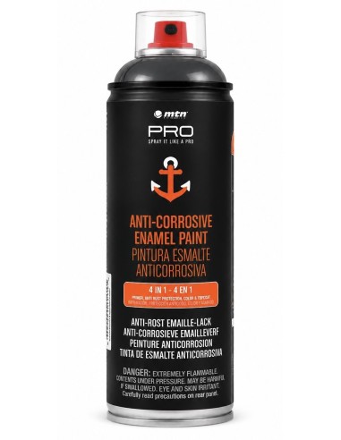 SPRAY ESMALTE ANTICORROSIVO GRIS ANTRACITA RAL 7016 400ml (Montana)