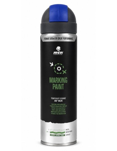 SPRAY MARCAJE 500ml AZUL FLUORESCENTE (Montana)