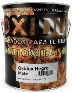 ESMALTE ANTIOXIDANTE MATE NEGRO OXIDUX 4lt (Nupinsur)