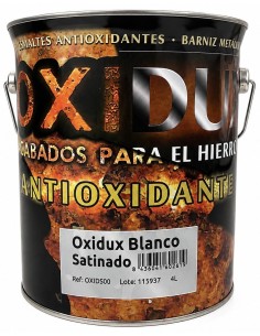ESMALTE ANTIOXIDANTE SATINADO BLANCO OXIDUX 4lt (Nupinsur)