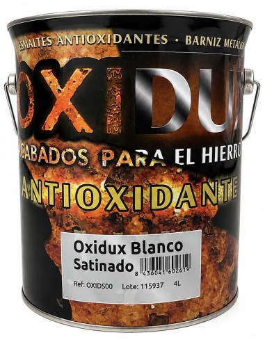 ESMALTE ANTIOXIDANTE SATINADO BLANCO OXIDUX 4lt (Nupinsur)