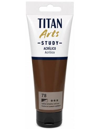 ACRÍLICO STUDY TIERRA SOMBRA TOSTADA Nº78 120ml (Titán Arts)