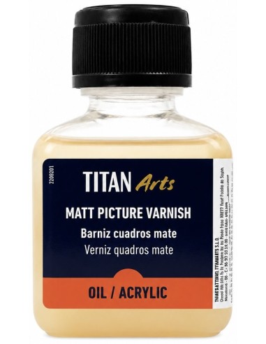 BARNIZ CUADROS MATE 100ml Arts Titán