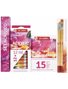 SET ACRÍLICO 12x12ml Ref.PO20040 Talens