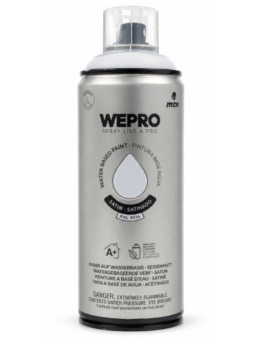 SPRAY WEPRO BASE AGUA SATINADO BLANCO IGLÚ RAL 9016 400ml