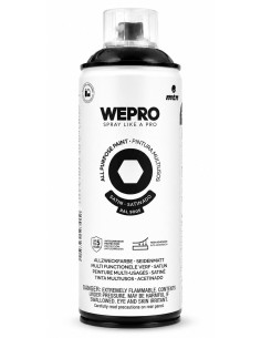 SPRAY WEPRO BASE DISOLVENTE RAL 9005 SATINADO NEGRO COSMOS 400ml