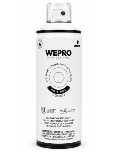 SPRAY WEPRO BASE DISOLVENTE RAL 9016 MATE BLANCO IGLÚ 400ml