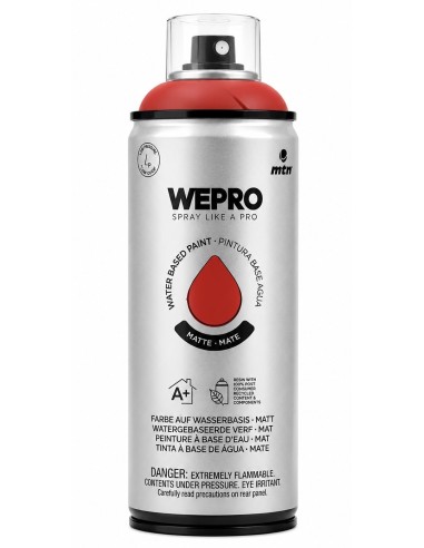 SPRAY WEPRO BASE AGUA MATE ROJO TANGO 400ml