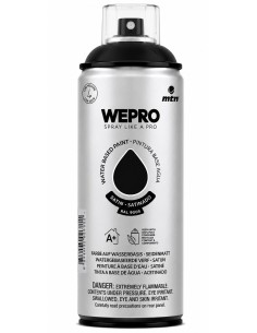 SPRAY WEPRO BASE AGUA SATINADO NEGRO COSMOS RAL 9005 400ml