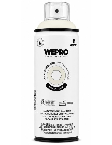 SPRAY WEPRO BASE DISOLVENTE 0940 MATE BLANCO MOZZARELLA 400ml