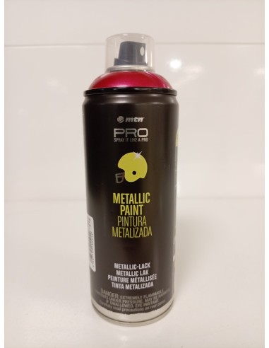 SPRAY METALLIC ROJO R.3032  400ml (Montana)