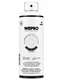 SPRAY WEPRO BASE DISOLVENTE RAL 9016 BRILLO BLANCO IGLÚ 400ml