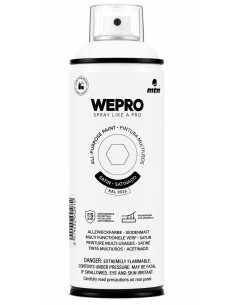 SPRAY WEPRO BASE DISOLVENTE RAL 9016 SATINADO BLANCO IGLÚ 400ml