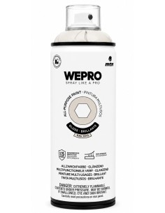 SPRAY WEPRO BASE DISOLVENTE RAL 1013 AMARILLO SOJA 400ml