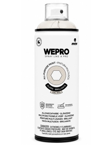 SPRAY WEPRO BASE DISOLVENTE RAL 1013 AMARILLO SOJA 400ml