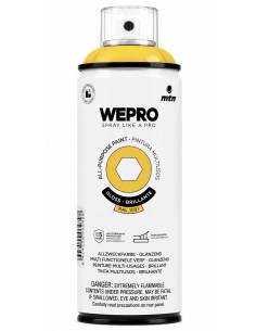 SPRAY WEPRO BASE DISOLVENTE RAL 1021 AMARILLO SAMBA 400ml