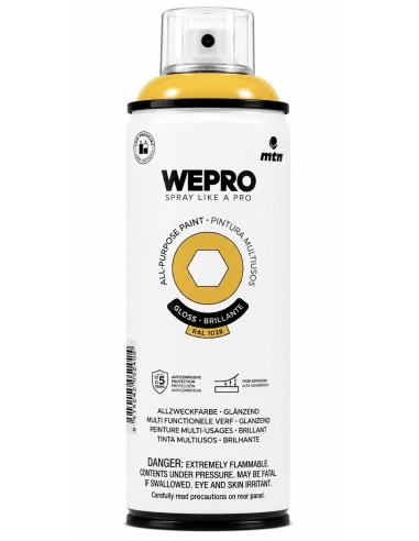 SPRAY WEPRO BASE DISOLVENTE RAL 1028 AMARILLO CALIFORNIA 400ml