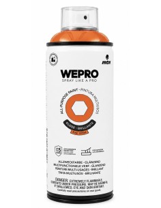 SPRAY WEPRO BASE DISOLVENTE RAL 2004 NARANJA FÉNIX  400ml