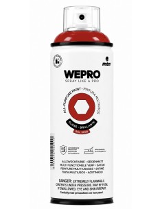 SPRAY WEPRO BASE DISOLVENTE RAL 3000 ROJO MOSCÚ 400ml
