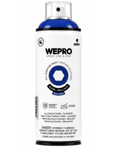 SPRAY WEPRO BASE DISOLVENTE RAL 5005 AZUL MAGIA 400ml