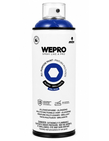 SPRAY WEPRO BASE DISOLVENTE RAL 5010 AZUL KLEIN 400ml