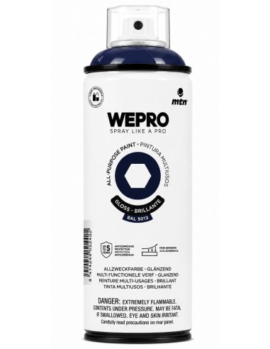 SPRAY WEPRO BASE DISOLVENTE RAL 5013 AZUL YORU 400ml