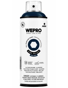 SPRAY WEPRO BASE DISOLVENTE RAL 5020 AZUL MOANA 400ml