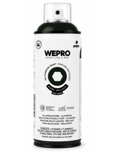 SPRAY WEPRO BASE DISOLVENTE RAL 6009 VERDE VIKINGO 400ml