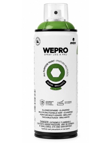 SPRAY WEPRO BASE DISOLVENTE RAL 6018 VERDE FIONA  400ml
