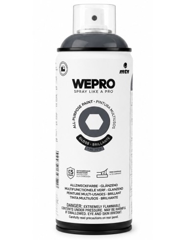 SPRAY WEPRO BASE DISOLVENTE RAL 7016 GRIS APOLO  400ml
