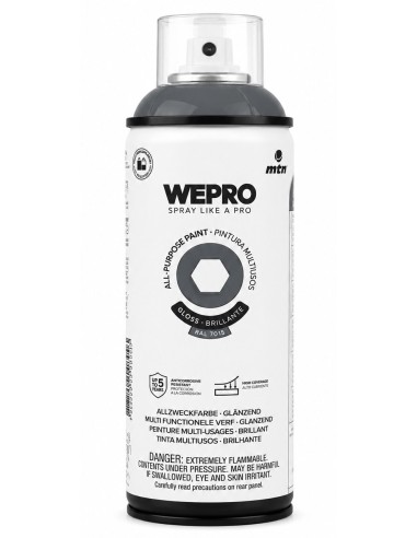 SPRAY WEPRO BASE DISOLVENTE RAL 7031 GRIS BERLÍN  400ml
