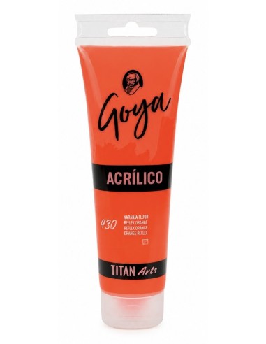 ACRÍLICO GOYA ESTUDIO 430 NARANJA FLUOR 125ml