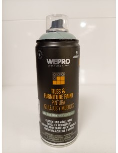 SPRAY PINTURA AZULEJOS Y MUEBLES SATINADO VERDE SALVIA 400ml (MTN)