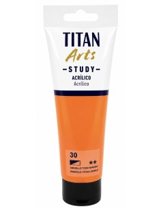 ACRÍLICO STUDY AMARILLO TITÁN NARANJA Nº30 120ml (Titán Arts)
