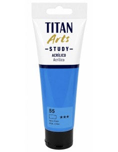 ACRÍLICO STUDY AZUL CYÁN Nº55 120ml (Titán Arts)